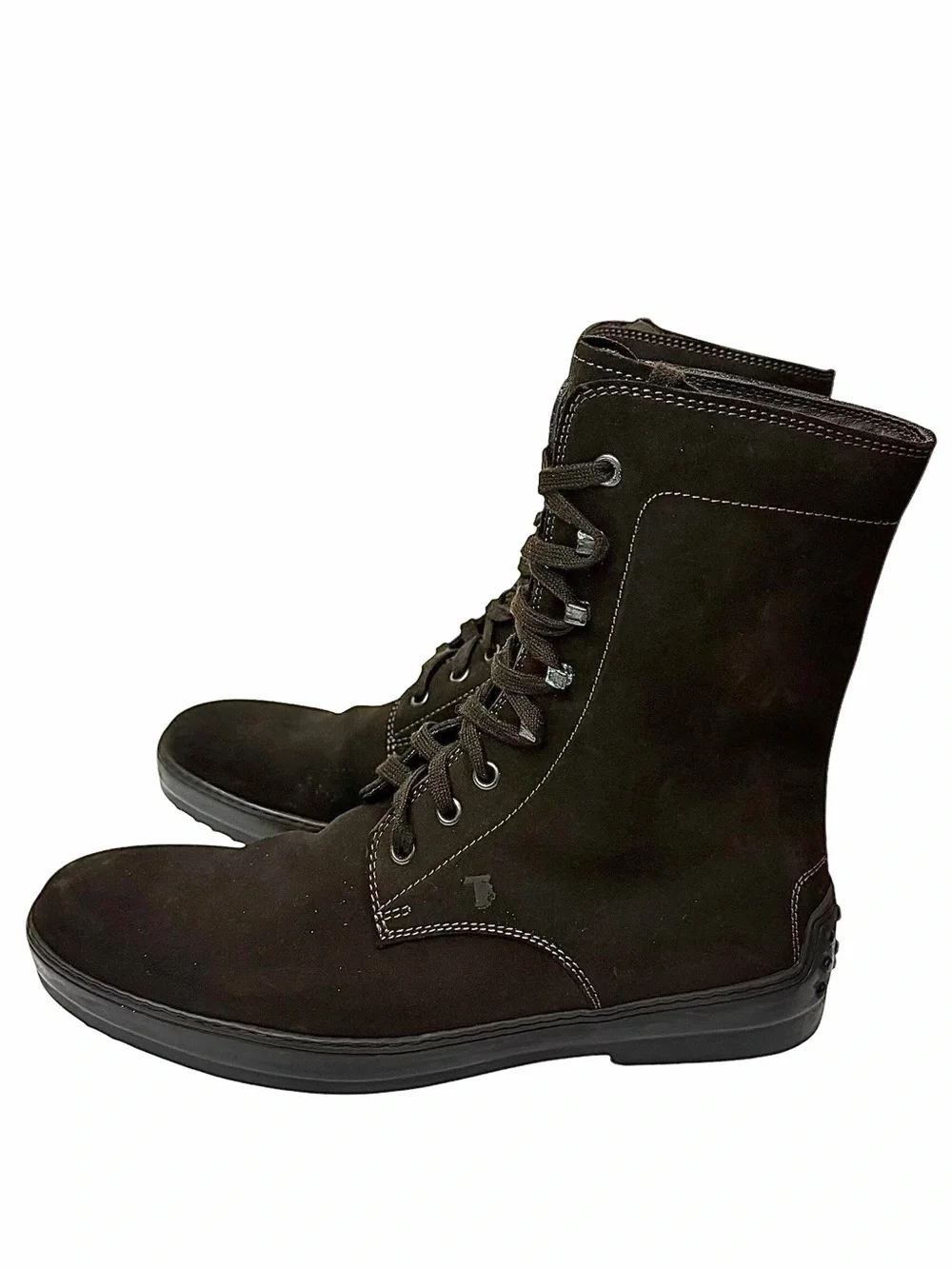 TOD’S Winter Gommino Brown Suede Ankle Boots – Men’s Size 7.5D – Made in Italy